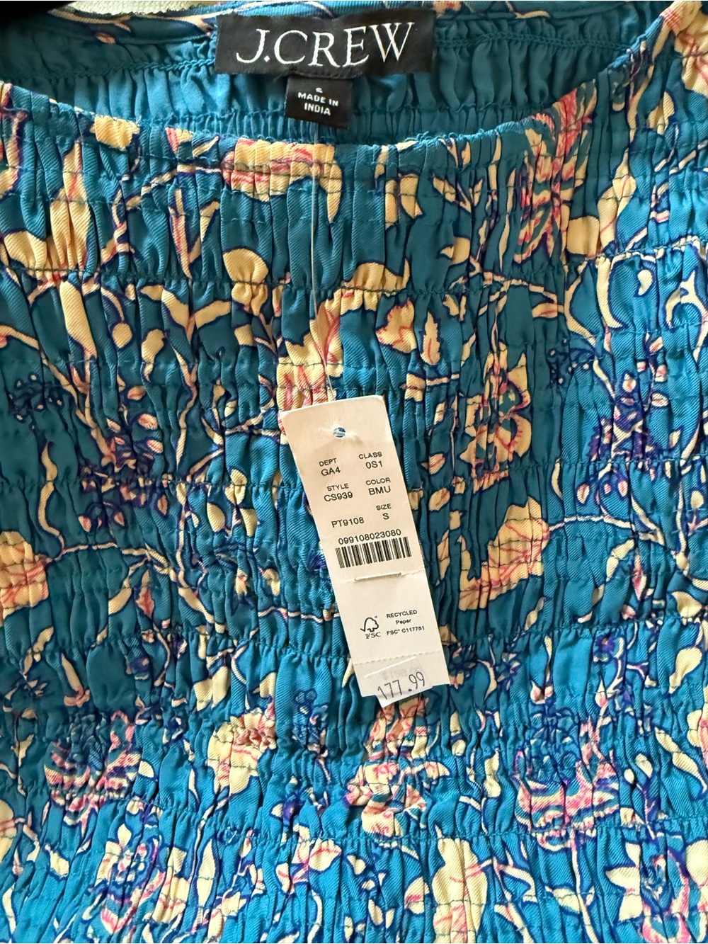 NWT J. Crew Lina midi dress in floral print in Size Small - Picture 9 of 9
